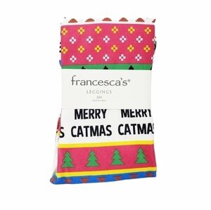 FRANCESCAS Merry Catmas ugly sweater leggings NWT Christmas